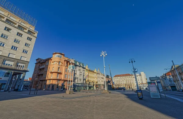 Zagreb under karantän på grund av covid-19-pandemin — Stockfoto