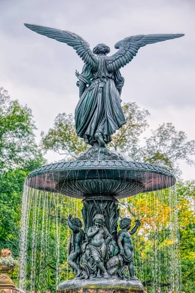 Fonte de Bethesda no Central Park, Nova Iorque — Fotografia de Stock