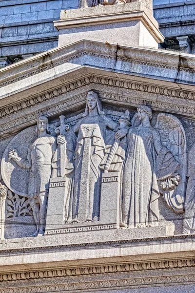 Detalle de decoración del edificio del Tribunal Supremo del Condado de Nueva York — Foto de Stock