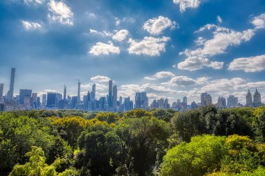 New York şehir merkezi Manhattan panoramik manzarası