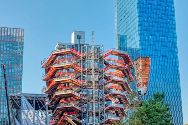 Вессель в рамках проекту Hudson Yards в Манхеттені, Нью-Йорк. — стокове фото