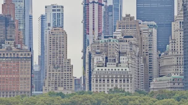 Manhattan Island desde el ferry de Staten Island, Nueva York — Vídeos de Stock