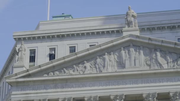 Edifício da Suprema Corte do Condado de Nova York — Vídeo de Stock