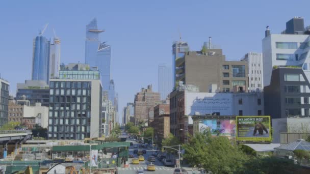 10-я авеню в Нью-Йорке — стоковое видео