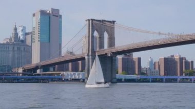 New York Manhattan ve Brooklyn Köprüsü