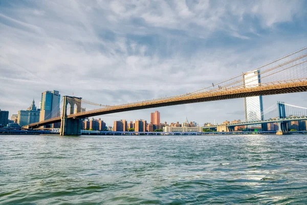 Brooklyn Bridge panoráma, New York — Stock Fotó