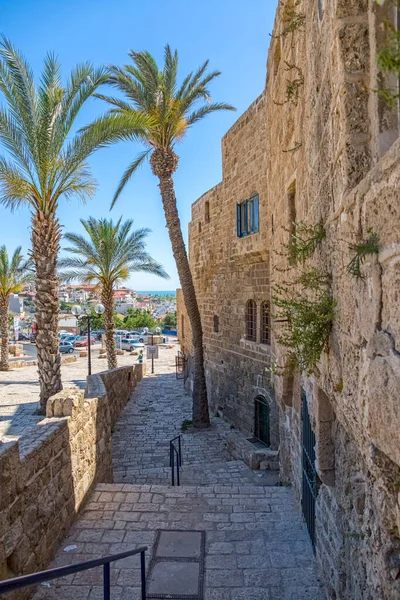 Kikar Kdumim strada nella città vecchia di Jaffa — Foto Stock