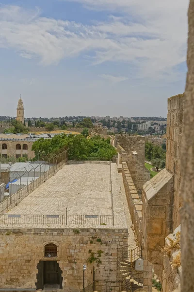 Vista da Torre de David sobre o Patriarcado Armênio no sul — Fotografia de Stock