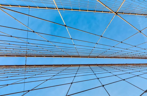 Dettaglio Ponte di Brooklyn a New York — Foto Stock