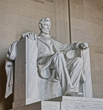 Abd'nin Washington Kentinde Lincoln Anıtı heykeli