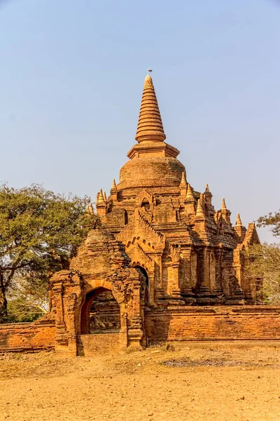 Antica pagoda nel Vecchio Bagan — Foto Stock