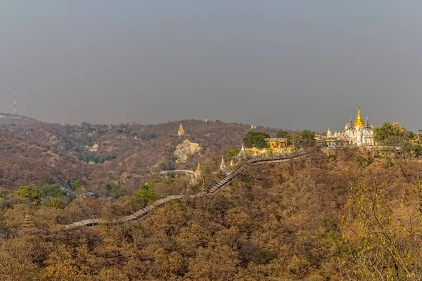 Panorama collina Mandalay — Foto Stock