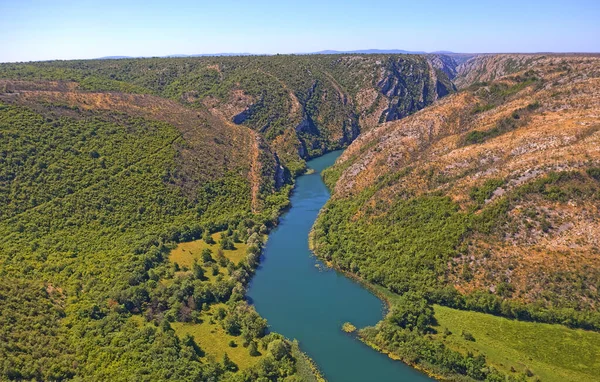 Krka rivier Canyon — Stockfoto