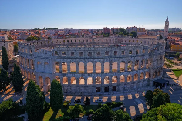 波拉的古罗马圆形剧场 — 图库照片
