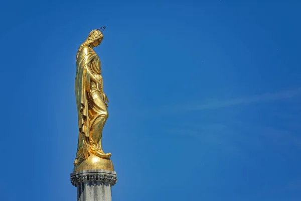 Monument of the Assumption of the Blessed Virgin Mary in Zagreb — Stock Photo, Image