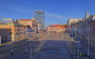 Covid-19 salgını nedeniyle Zagreb 'de karantina altında
