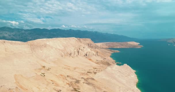 Isola di Pag paesaggio, Croazia — Video Stock