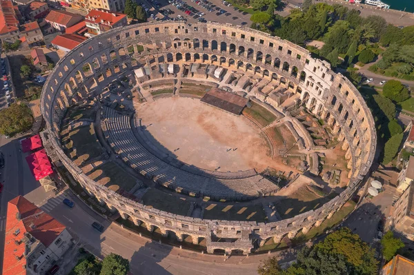 Pula 'daki antik Roma amfitiyatrosunda — Stok fotoğraf