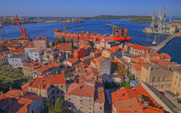 Pula old town panorama — Stock Photo, Image