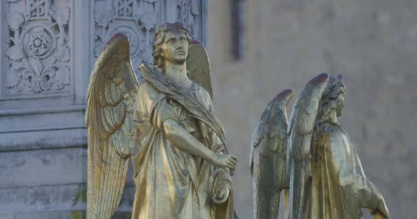 Denkmal der Himmelfahrt der Jungfrau Maria in Zagreb — Stockvideo