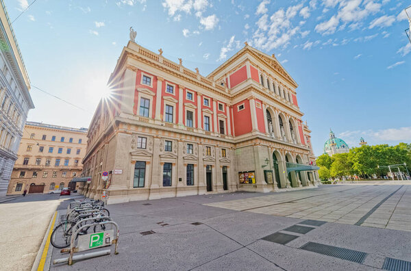 Palace Musik Verein neoclassical building in Vienna Austria
