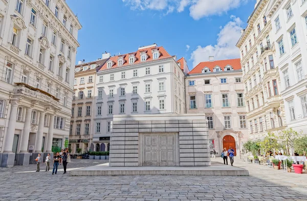 Judenplatz Meydanı 'ndaki Yahudi Soykırımı Anıtı Avusturya — Stok fotoğraf