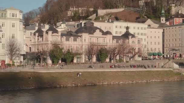 Salzburgo Austria el día de invierno — Vídeos de Stock