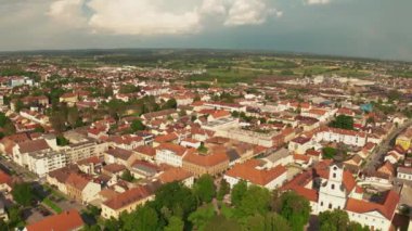 Şehir merkezi Bjelovar, Hırvatistan