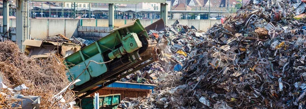 Industria Del Reciclaje Reciclaje Negocios Separación Residuos Concepto Reciclaje Metales — Foto de Stock