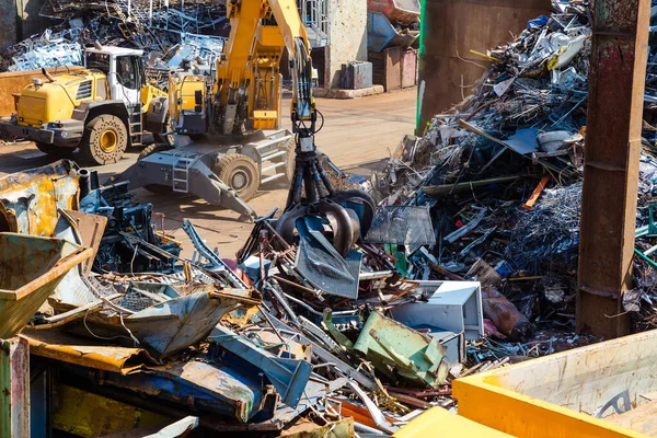 Recyclingindustrie Business Recycling Mülltrennung Metall Recycling Konzept — Stockfoto