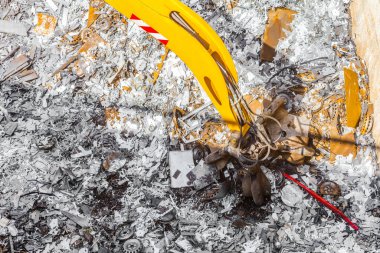 Geri dönüşüm endüstrisi. İş geri dönüşümü. Atık ayrılığı. Metal geri dönüşüm kavramı