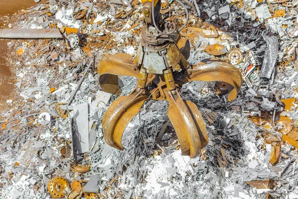 Återvinningsindustrin Företagsåtervinning Avfallssortering Metall Återvinningskoncept — Stockfoto