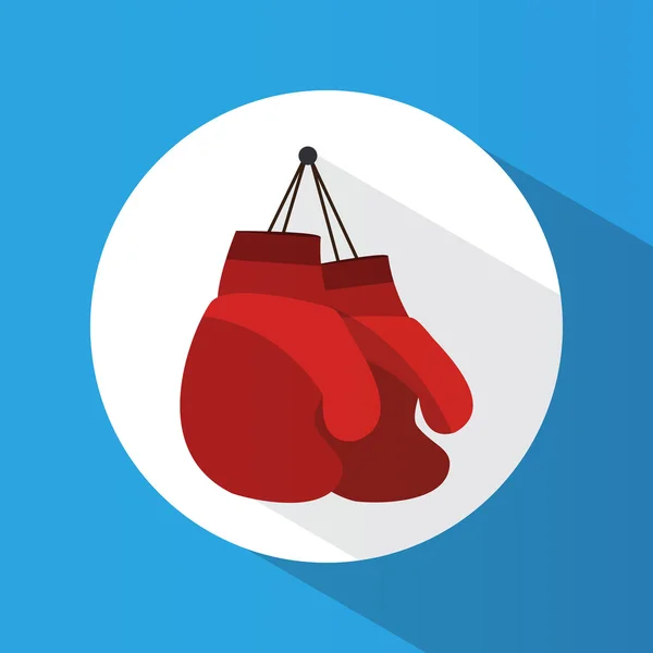 Deporte. Guantes de boxeo. Estilo de vida saludable. Icono. Para su diseño — Vector de stock