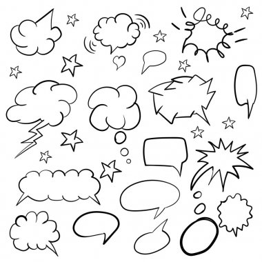 kabarcıklar. El çizimi. Demek. Tasarımlarınız için.