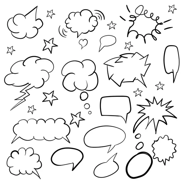 Buborékok. Kézi rajz. Mondás. A design. — Stock Vector