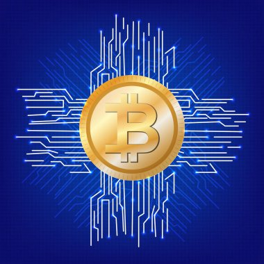 Bitcoin. Kripto para birimi. Net. Internet. Ödeme. Elektronik para. Simge.