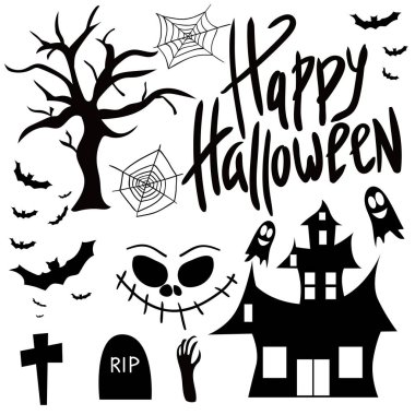 Cadılar Bayramınız Kutlu Olsun. Kutlama. Azizler günü. Ruhlar. Korkunç. Bir parti.