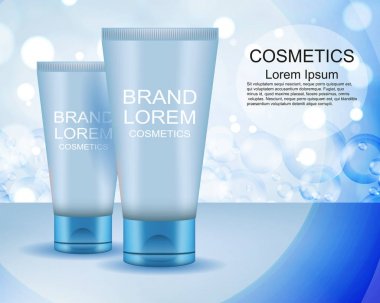 Krem. Gerçekçi. Kozmetik. Arka plan. Tasarımlarınız için.