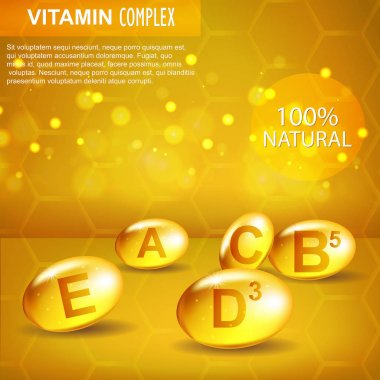Vitamin kompleksi. Kozmetik. A, B 5, C, E, D 3. Yüz ve vücut bakımı.