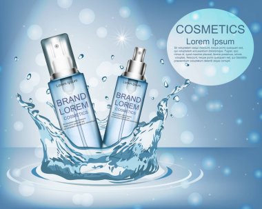 Krem. Gerçekçi. Kozmetik. Arka plan. Tasarımlarınız için.