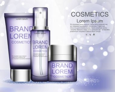 Krem. Gerçekçi. Kozmetik. Arka plan. Tasarımlarınız için.