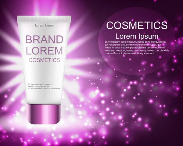 Krem. Gerçekçi. Kozmetik. Arka plan. Tasarımlarınız için.