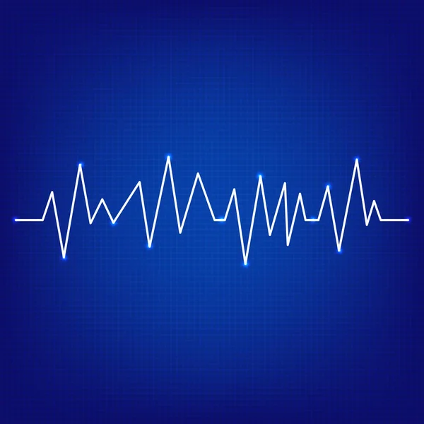 Heartbeat. Cardiogram. Controleren. Gezondheid. Voor uw ontwerp. — Stockvector