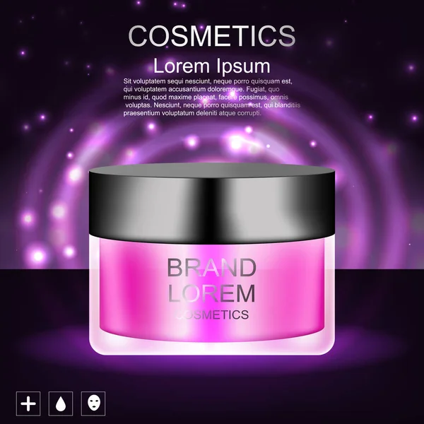 Krem. Gerçekçi. Kozmetik. Arka plan. Tasarımlarınız için.