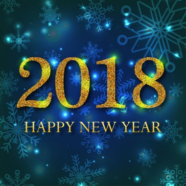 Yeni yıl ve Noel. Arka plan. Kar taneleri. Kış. 2018. tarih. tatil.