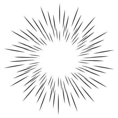 Arka plan. Işınları. Sprey. Beyaz arka plan üzerinde izole.