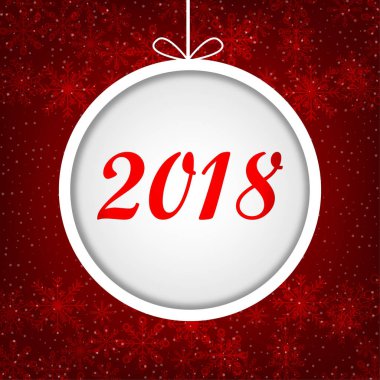 Yeni yıl ve Noel. 2018. parlak arka plan. Süsler. Tasarımlarınız için.