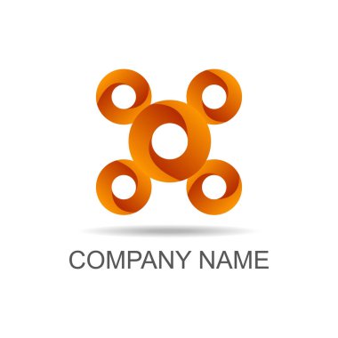 Geometrik figürler. Logosunu görmeniz gerekir. Şirket. Simge. Modern. Tasarımlarınız için.