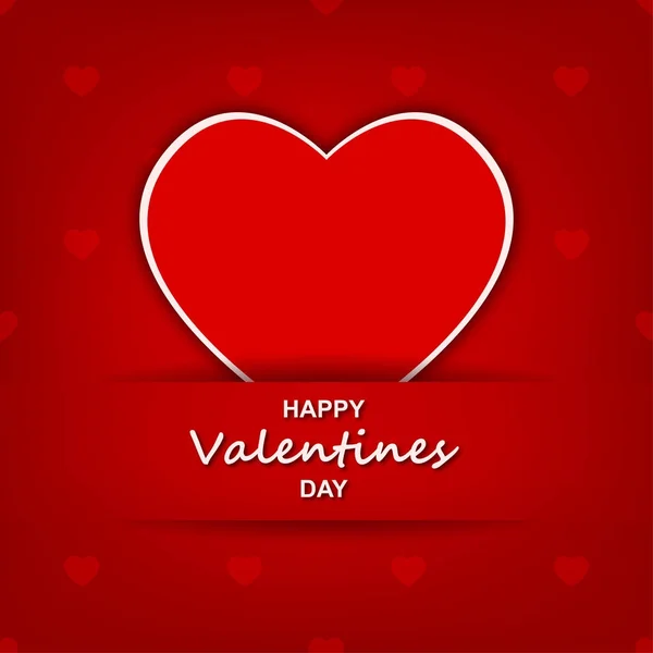Aftelkalender voor Valentijnsdag. Liefde. Een hart. kaart. Achtergrond. Voor uw ontwerp. — Stockvector