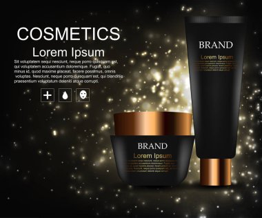 Kozmetik. Marka. Cilt bakımı için anlamına gelir. Sunu. Tasarımlarınız için.